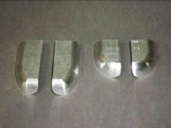 鋁制件去氧化皮、啞光處理前后